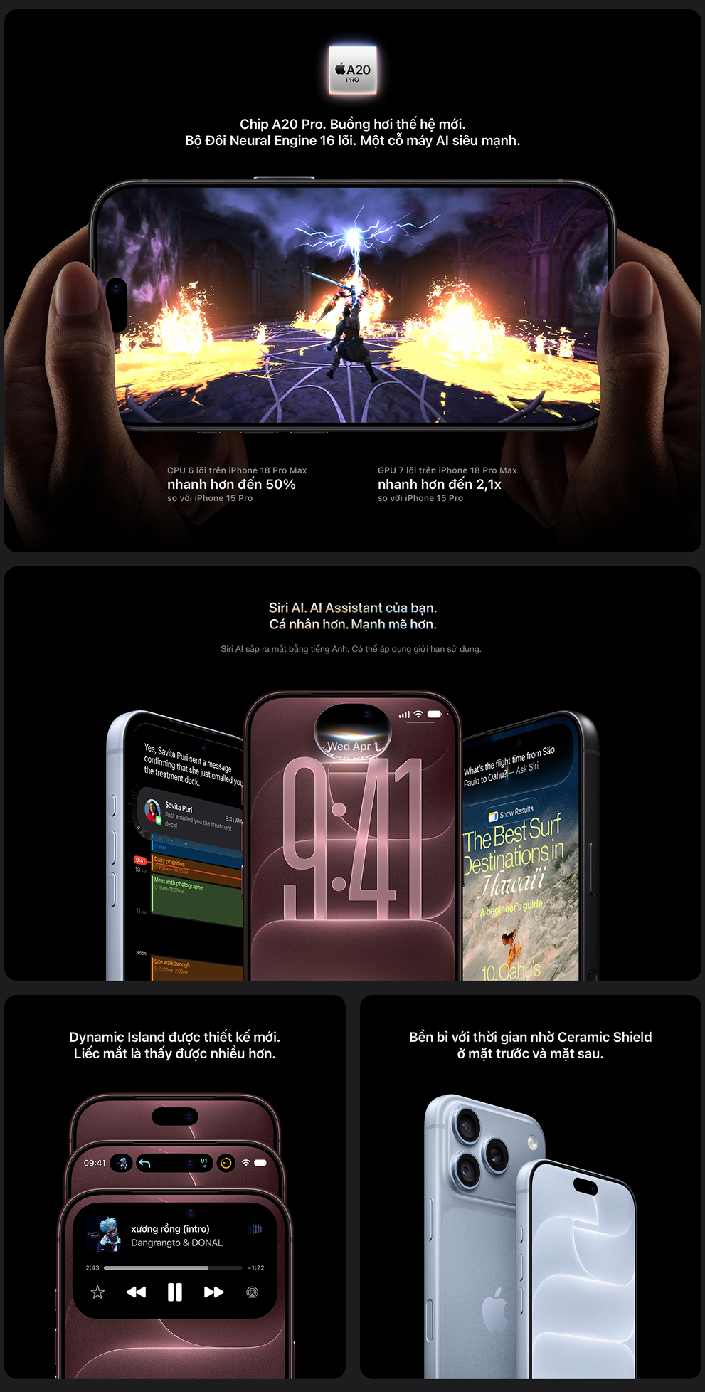 Hiệu năng A20 Pro